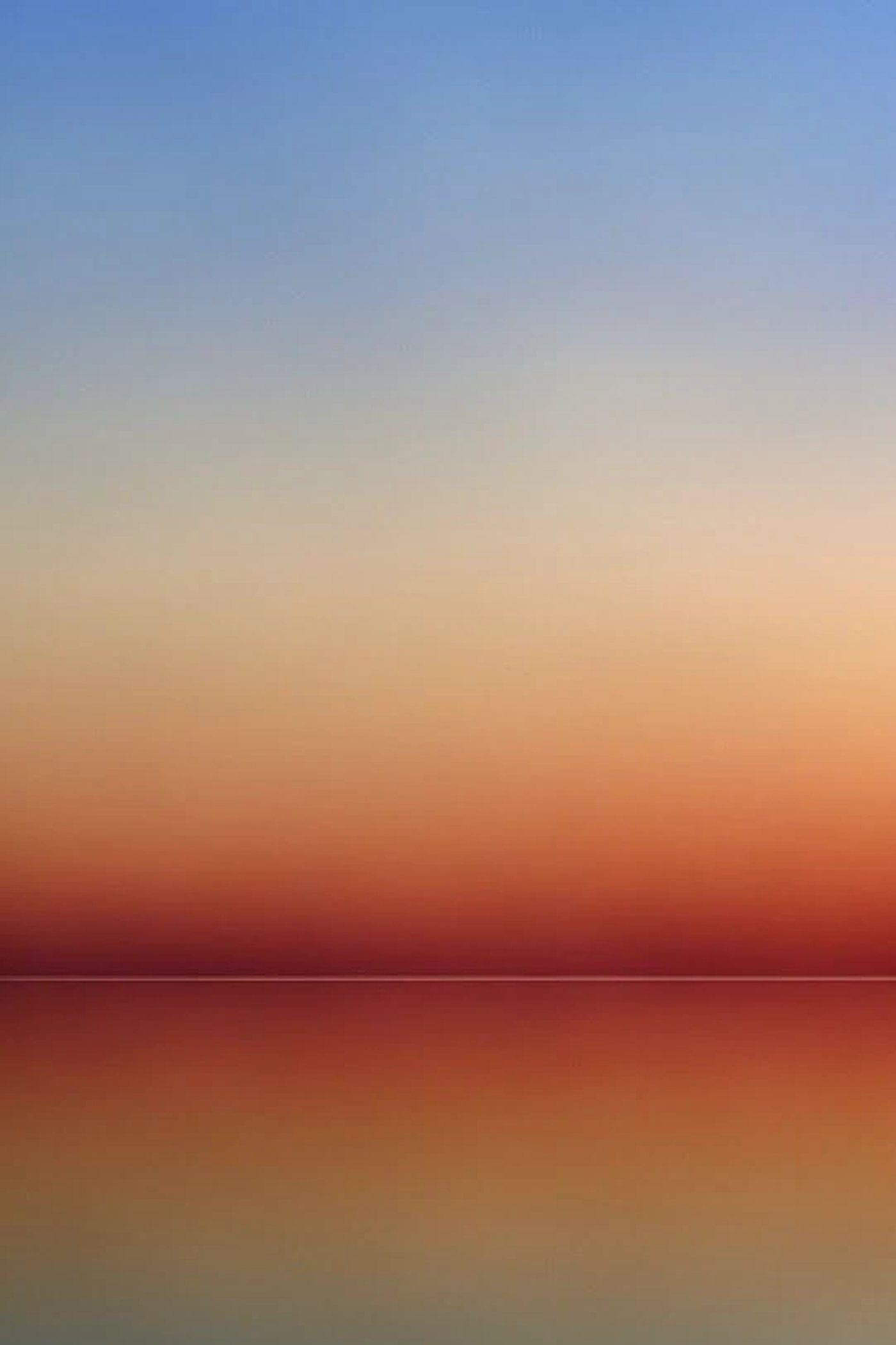 A calm sunset over open water