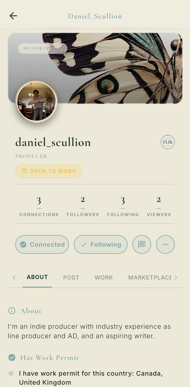 Another verified FLIK profile